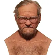 Old Man Face Cover Latex Mask Elderly Masquerade Halloween Cosplay Headgear Party Fancy Dress Props -NMAOV B