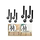 4 Pieces Table Leg Extenders Mobile Table Risers for Dresser Cabinet Shelves