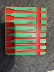 Long Hex SAE Socket Organizer Tray (Tray Only No Socket Included )