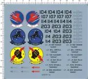 Detail Up 1/48 USAF US AirForce F-14 VF-1 VFA-213 Tomcat Fighter Model Kit Decal