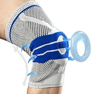 Knee Brace with Anti Knit Fabric Compression Knee Sleeve with Patella Gel Pad & Side Stabilizers, Unisex Knee Support for Advanced Flexibility, Workouts, ACL, PCL, MCL,1 Extra Large (48cm-52cm)
