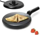 Cordless Electric Crepe Maker with Auto Shut-Off & Dual Temperature Control