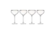 4pc Mikasa Sorrento Crystal Coupe Drinking Glass Set 350ml
