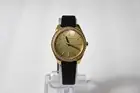New Armani Exchange Black Leather Gold Crystal AX5507 $160.00 Watch