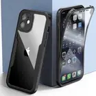 Cover 360 Full Body Case Clear For iPhone 14 13 12 11 Pro Max Mini XR XS Max