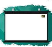 GPVPFLBLMH 40in 50in Home Manual Projector Screen Portable Projector Screen Pull Down Movie Screen 4K HD Screen for Home Theater School Office(16:9,50inch (127cm))