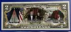 3 DONALD TRUMP & MELANIA First Couple Christmas Two Bill Legal Tender Bank Notes