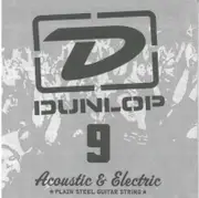 2 x Jim Dunlop DPS009 Single Plain Steel .009 E 1st Electric Guitar String