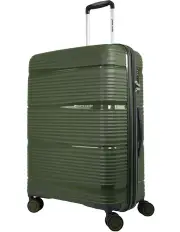 [PIERRE CARDIN] Normandy Medium Hard Shell Suitcase 67cm in Green