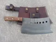 CUSTOM HANDMADE CLEAVER KNIFE, GIFT CHEF CHOPPER BUTCHER KITCHEN KNIVES