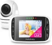 Hello Baby Monitor with Camera and Audio,3.2" Screen, 2.4Ghz Video Baby Monitor