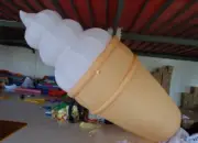4m Inflatable Lighted Ice Cream Balloon Advertising with blower my#