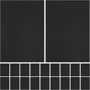 COMPUKAS 50sheets Heavy Black Cardstock Thick Smooth for Crafts Projects Scrapbooking Drawing Card Making