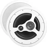 OSD ICE1080HD 10" in-Ceiling/in-Wall Speaker 150W w/Injected Composite Paper Cone Woofer and Ferrofluid Cooled Silk Dome Tweeter and Midrange (Off-White, Single)