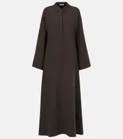 [The Row] The Row Millen silk and linen kaftan AU 16 brown