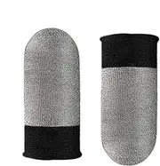 Mobile Game Finger Sleeves - Breathable Thumb Guard Protectors | Fingertips Silver Fiber Anti-Slip Cots Protector Finger Sleeve, Touchscreen Anti-Sweat Thumb Protectors for Women, Men