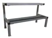 PowerFit Gun metal Kettlebell Rack