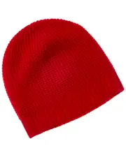 Hannah Rose Plush Waffle Stitch Cashmere Beanie
