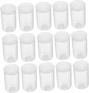 TOYANDONA 30pcs Transparent Plastic Storage Box for Fishing Lures Roll Film and Items Durable Organizer Case for Jewelry and Tackle Storage
