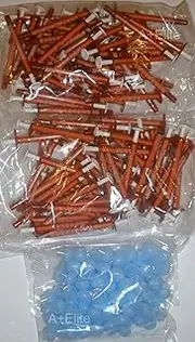 ExactaMed Oral Liquid Medication Syringe 0.5cc/0.5mL 100/PK Amber Medicine Dose Dispenser With Cap Exacta-Med BAXTER Comar Latex Free