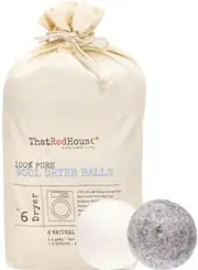 That Red House Wool Dryer Balls 100% Pure 6pk