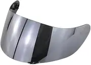 for A&G&V K1 K3SV K5 Full Face Helmet Motorcycle Helmet Lens Material PC Motorcycle Wind Shield Helmet Lens Visor Replacement Flip Up Face Visor Lens(Silver)