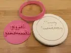 Happy Anniversary Wedding Cookie Stamp 7cm Fondant Biscuit Embosser