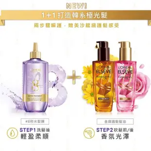 【LOREAL Paris 巴黎萊雅】全新升級 金緻護髮精油 玫瑰版/棕色版補充包(90ml)