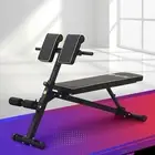 Adjustable Weight Bench Roman Chair 150kg Capacity PU Padded Home Gym CH-BK