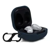 For Samsung Galaxy Buds Live / Galaxy Buds Pro Case, Anti-fall Silicone Storage Box, Hook, Sapphire Blue