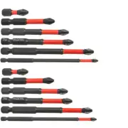 12Pcs PH2 Impact Driver Bit Set Magnetic Phillips Screwdriver Drill Bits Tool d