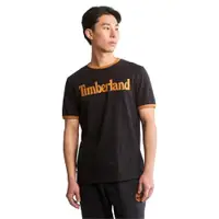 在飛比找ETMall東森購物網優惠-Timberland 男款黑色LOGO印花有機棉短袖T恤A6