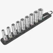 Wera 004545 Belt B 3/8" Deep Metric Socket Set on Belt, 9 Pieces