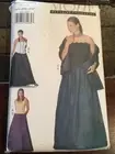 Vogue Mode Collection Pattern 7208 Womens Petite Top Skirt Shawl Plus Size 26-30