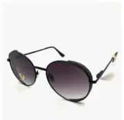 TRUE RELIGION Sunglasses, Black, Round Retro, Smokey, %100 UVA