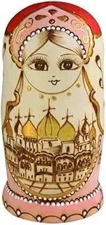 Matryoshka Russian Nesting Dolls 10 Pcs Nesting Dolls Handmade Wooden Matryoshka Creative Stacking Dolls Creative Birthday Gift Happy Gift