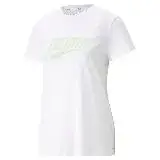 在飛比找遠傳friDay購物優惠-PUMA 慢跑系列Logo 女短袖上衣-白-52326652
