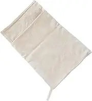 Canvas Ice Bag for Crushed Ice Reusable Kitchen Tool for Bartenders Heavy Duty Natural with Hanging Loop for Mojitos Daiquiris More