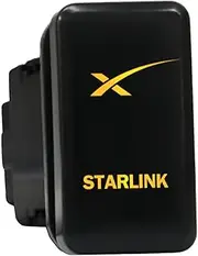 12V 3A ON-OFF Push Switch 8C93O Laser etched STARLINK dual LEDs in AMBER For Toyota Hilux LandCruiser 70 100 Kluger Prado 120 HiAce FJ Cruiser and more