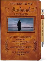 Letters To My Husband In Heaven Journal 200 Pages A5 Lined with Window in Cover, In Loving Memory of Husband, Memorial Sympathy Condolence Remembrance Grieving Gifts for Loss of Husband