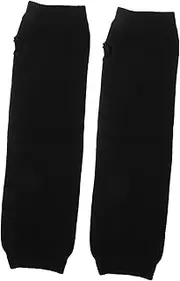 [Yardenfun] 4 Pairs Women's Arm Warmers Cotton Wrist Warmers Thumb Hole Long Arm Sleeves for Winter Brown Arm Compression Sleeves