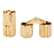 1-4Pcs 8/10/12mm Brass Hidden Barrel Hinge Invisible Hinge Concealed Worktops