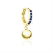 ANYCO Earrings Sterling Silver New Cute Charming Color Zircon Icons Ball Stud For Women Girl Teen Fashion Stylish Accessories Jewelry Gifts