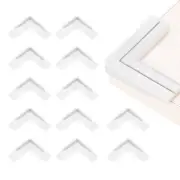 Corner Protectors 12Pcs Table Corner Protectors(Star-shaped, White)