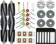 Compatible with Ecovacs Deebot X1 Omni Accesories Robot Vacuum Cleaner Mop Cloth Dust Bag HEPA Filter Main Brush Rag Replaceable Spare Parts (Color : 30pcs-03)