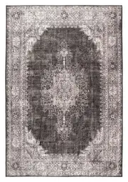 Devon Chenille Rustic Rug - 24 Grey