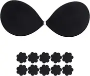 [Vavili] Push up Sticky Adhesive Bra, Invisible Bras, Reusable Backless Strapless Bra for Women