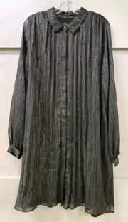 PHASE EIGHT Tena Foil Shirt Dress - UK 8/ US 4 - £99