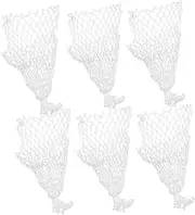 CORHAD 6Pcs Billiard Net Pockets for Pool Table Durable Storage Baskets for Billiard Balls Easy Install Essential Pool Table Accessories