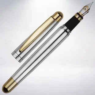 德國 OTTO HUTT 奧托赫特 DESIGN02 925純銀鍍金雙色鋼筆